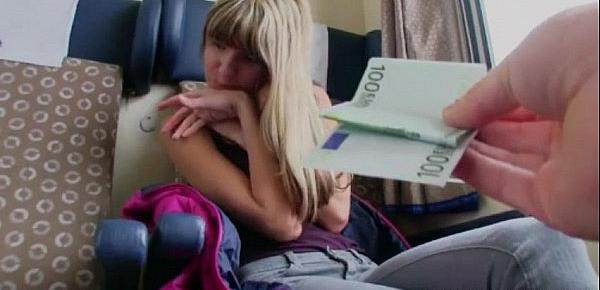  Pretty teen Gina Gerson banged for money
